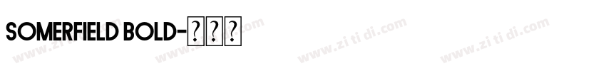 Somerfield Bold字体转换